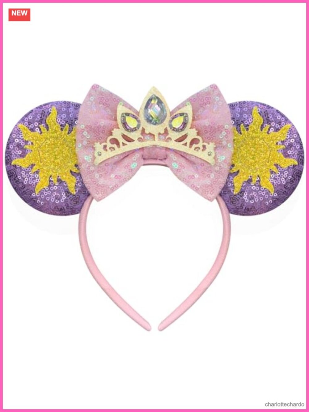 Sequin Mouse Ears Headband Crown Star Fancy Costume Hair Accessory